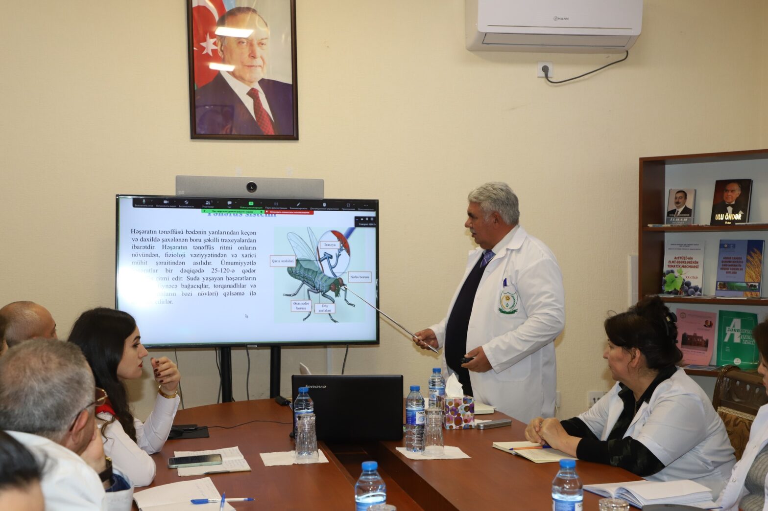 “HƏŞƏRƏTLARIN ANOTOMİYA VƏ FİZİOLOGİYASI” MÖVZUSUNDA TƏLİM KEÇİRİLİB
