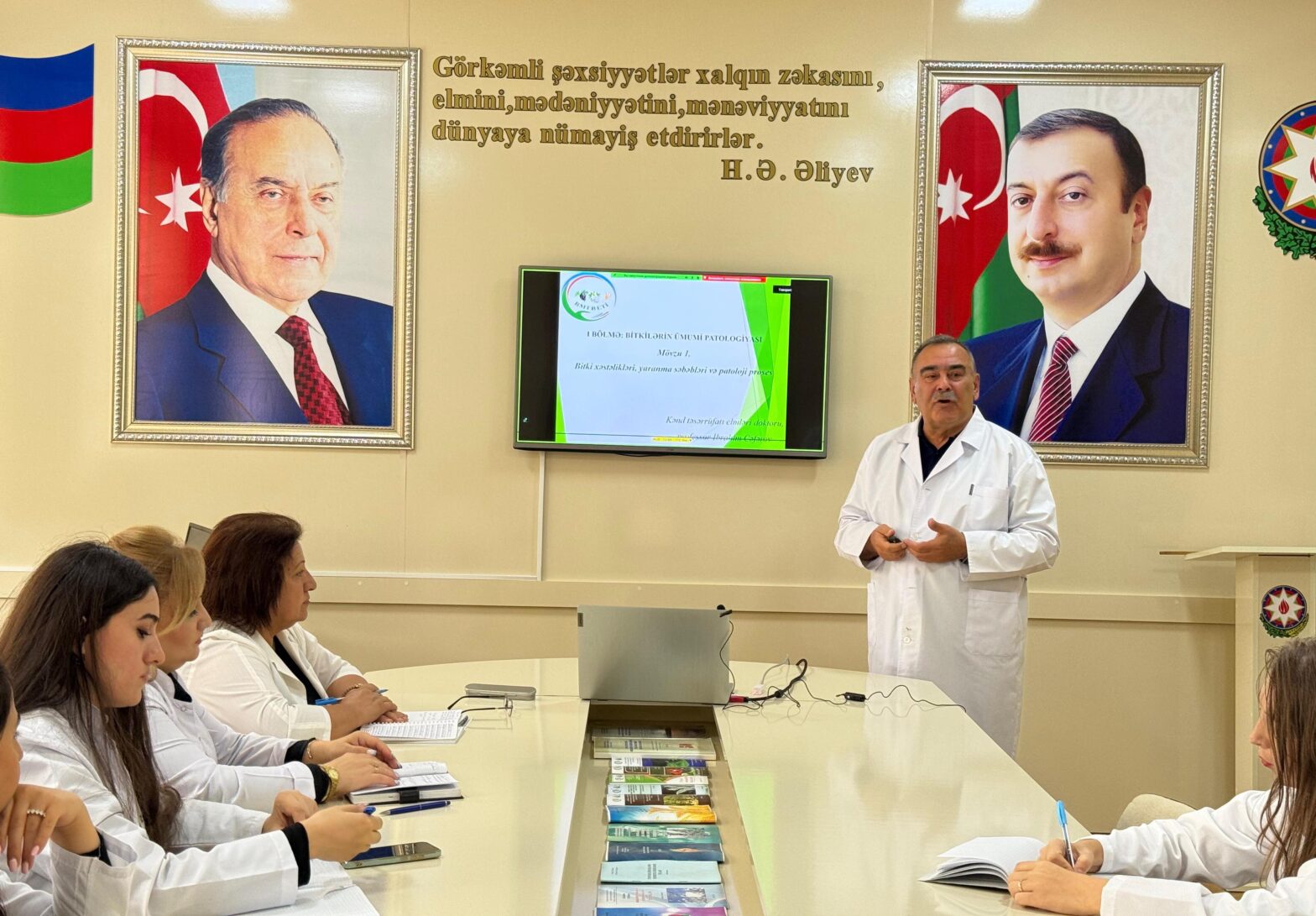 BİTKİ XƏSTƏLİKLƏRİ, YARANMA SƏBƏBLƏRİ VƏ PATOLOJİ PROSES” MÖVZUSUNDA  TƏLİM KEÇİRİLDİ