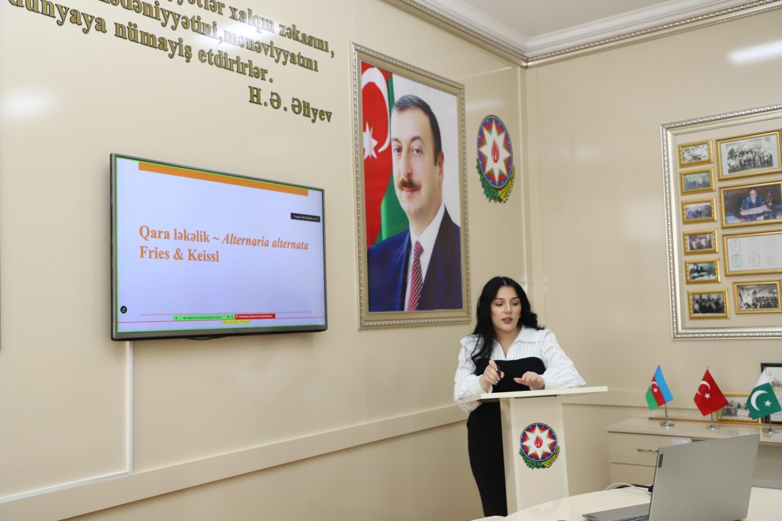 “ŞƏRQ XURMASININ BAŞLICA XƏSTƏLİKLƏRİ VƏ ONLARLA MÜBARİZƏNİN ƏSAS PRİNSİPLƏRİ” MÖVZUSUNDA TƏLİM KEÇİRİLİB