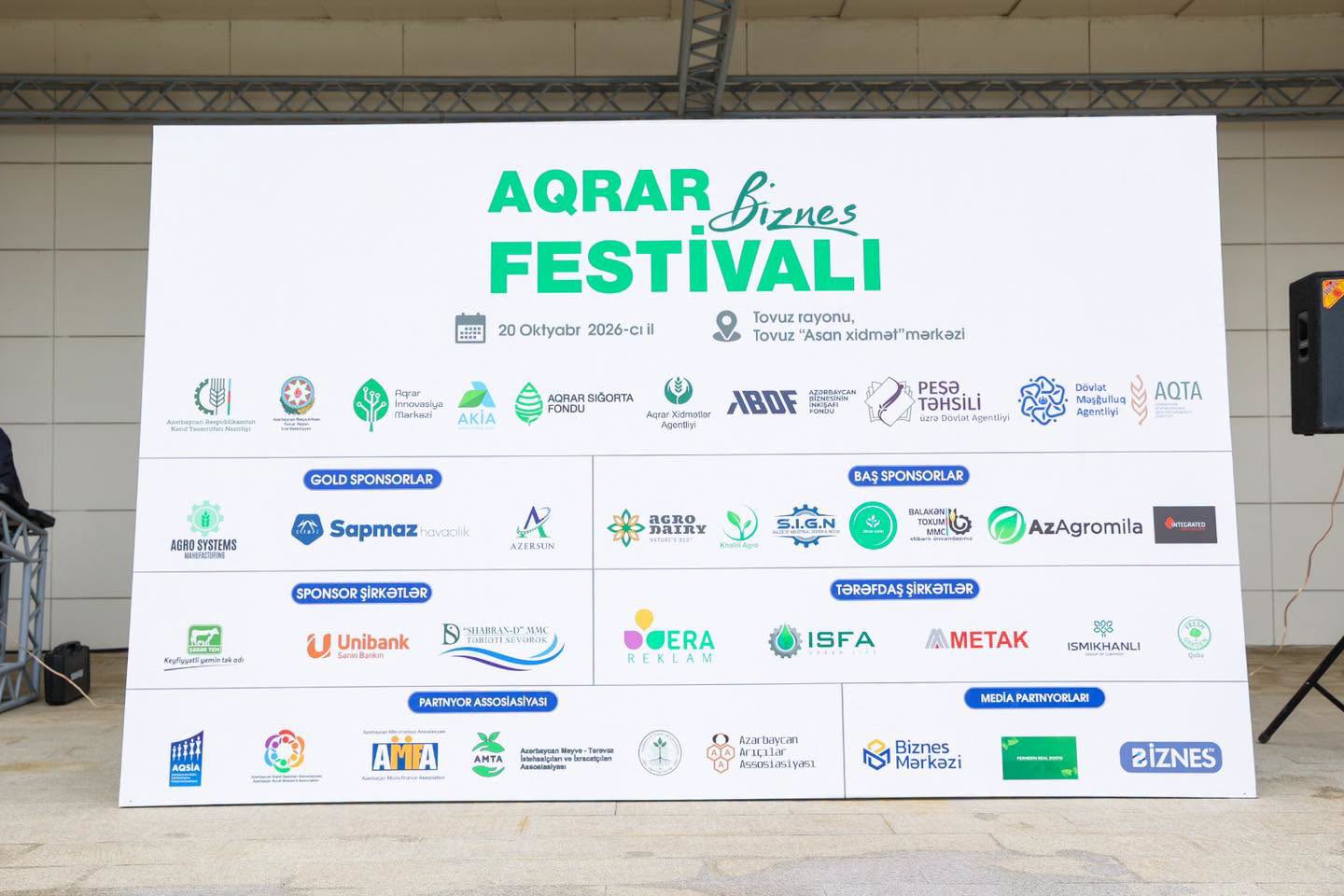 TOVUZDA AQRAR BİZNES FESTİVALI VƏ TOXUM SƏRGİ-SATIŞ YARMARKASI KEÇİRİLİB